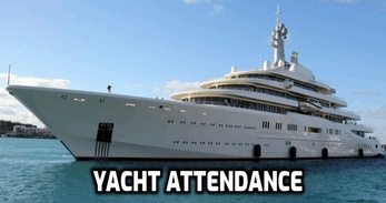 yacht attendance